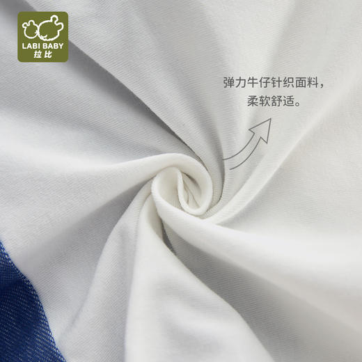 拉比童衣夏拉比熊仿牛仔连体衣j6LZBC103717 商品图3