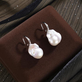 子佩集【云隙微光】银S925珍珠惜王妃耳环【W5650】巴洛克2602