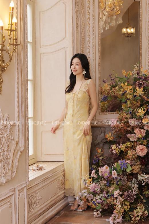 【门店同款】ENJOY夏季黄栀波点长裙 170696240 商品图10
