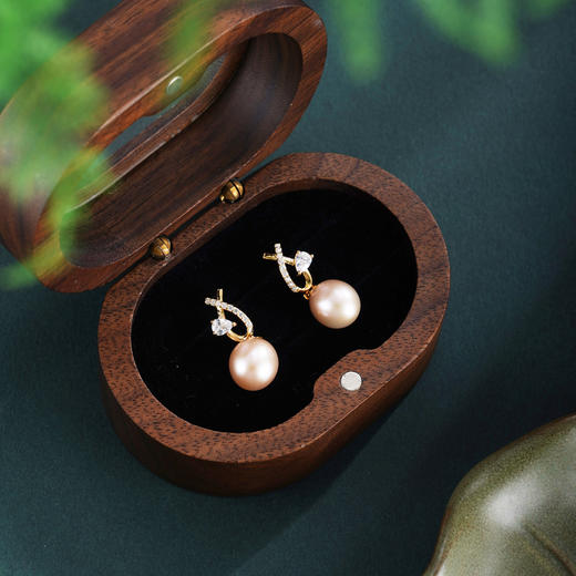 子佩集【时空奇遇】银S925珍珠惜王妃耳钉【YE0829】双色丝带交叉2602 商品图3