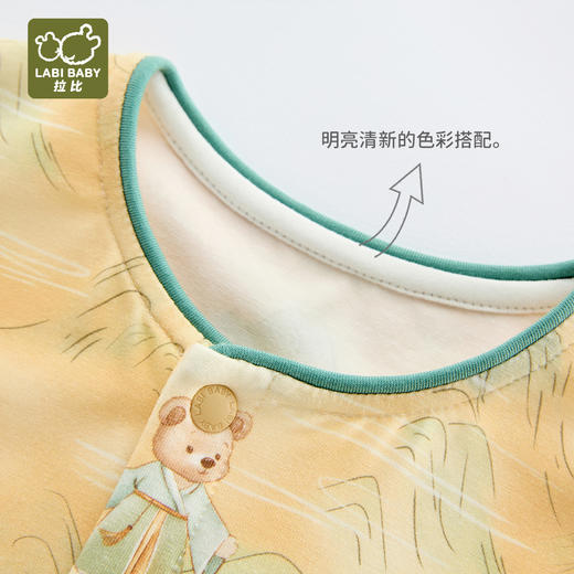 拉比童衣夏国风全开连体衣j6LZBC103502 商品图2
