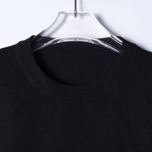 SDSA男装2026新款高贵轻奢老钱风纯色针织圆领短袖T恤百搭时尚 商品图1