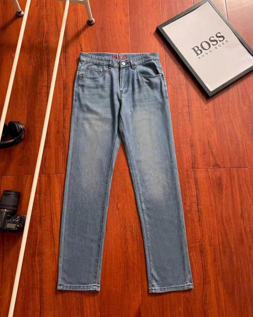 F033194春季新款复古商务休闲百搭日常通勤水洗牛仔裤长裤 商品图3