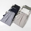 F033127春季新款泡泡纱春夏薄款立体裁剪男士松紧腰修身直筒纯色休闲裤 商品缩略图3