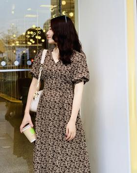 【百图lulu私服】【浪漫限定碎花裙】南法风 雪纺碎花连衣裙