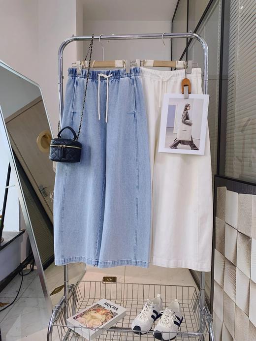 汀蓝白牛随心裤2602    26ZB03062- 商品图1