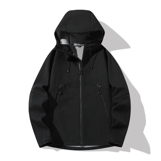 百媚生 软壳冲锋衣户外运动防风防水情侣连帽外套20261 商品图4