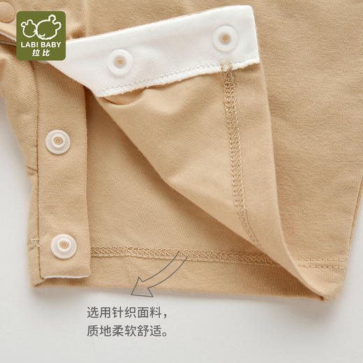 拉比童衣夏时光反领短袖全开连体衣j6LZBC103506 商品图1