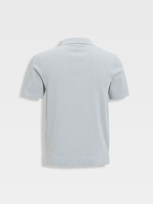 callisto浅灰色华漪棉挑孔网眼T恤 商品图1