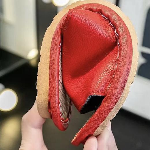 【单拍1/3/5双一律不发！59/2双，79/4双】牛皮亚麻拖鞋，柔软触感，吸汗不闷脚 商品图6