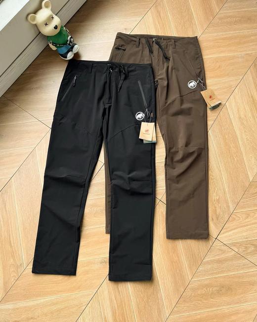 F0331115户外防风防泼水防刮耐磨立体剪裁软壳长裤 商品图0