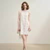 【限时秒杀】【富家千金风】领圈织带亮片提花连衣裙女夏季优雅短裙LXD50667 商品缩略图1