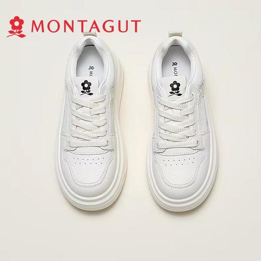 F033199简约百搭休闲透气日常通勤春款厚底百搭小白鞋 商品图3