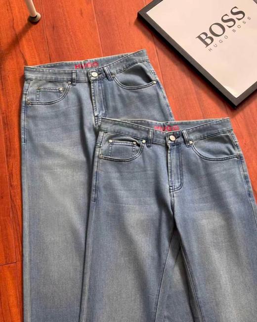 F033194春季新款复古商务休闲百搭日常通勤水洗牛仔裤长裤 商品图1