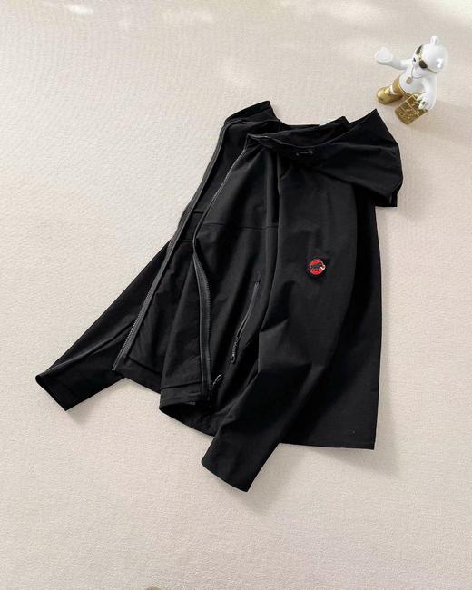 F0331102春季新款压胶软壳情侣连帽防风防泼水薄款夹克外套 商品图2