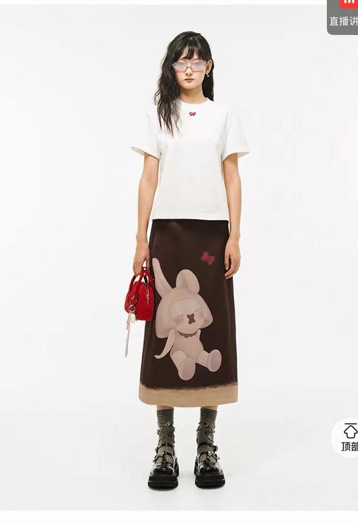 F033172春夏新款时尚简约休闲百搭基础款棉质正肩圆领T恤 商品图2