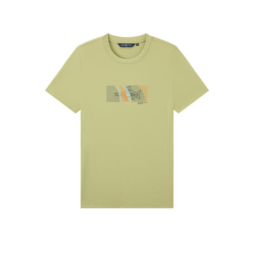 【凉感抑菌】德鲨短袖圆领T恤男2026夏季新款休闲印花百搭打底衫 商品图4