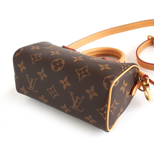 【闲置未使用】LV路易威登M81085老花可调节肩带speedy nano单肩斜挎包女士300326AK20 商品图6