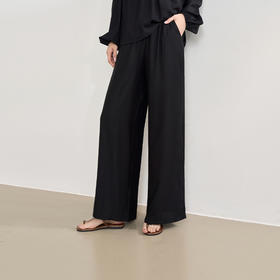 【限时秒杀】【肌理感褶皱面料】随性轻薄山本裤女春季宽松阔腿裤LXD50271
