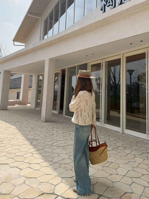 2603506   🇮🇹Accademia 镂空菱格 珠片花纱 套头衫 商品图9