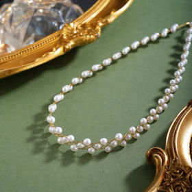 子佩集【流金纪年】珍珠惜王妃项链【XXXL017】法式编织镀金2602