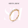 ShiningHouse[培育] 18k金钻石戒指 排钻戒指人工真钻人造钻石K金戒指设计感简约钻石戒指悦己送礼臻选【此商品不支持7天无理由退货退款】预计3日发货 商品缩略图0