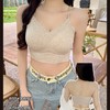 【透气亲肤！承托有型】新款蕾丝一体式固定杯美背吊带背心女性感果冻胶内衣无痕冰丝裹胸。xa 商品缩略图0