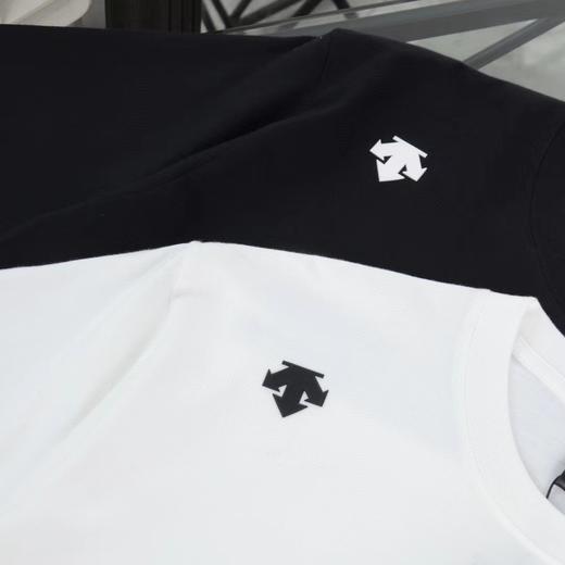 F033133早春新款定织定染全棉双纱面料简洁大气高温固色复古字母短袖T恤 商品图5