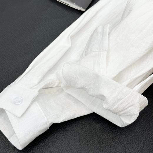 【3-5天发货】伊泺杉老钱风纯棉贝壳刺绣衬衫 商品图5