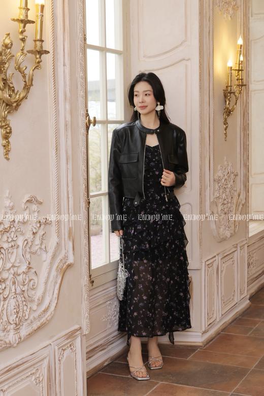 【门店同款】ENJOY春季小立领夹克皮衣 170498972 商品图2