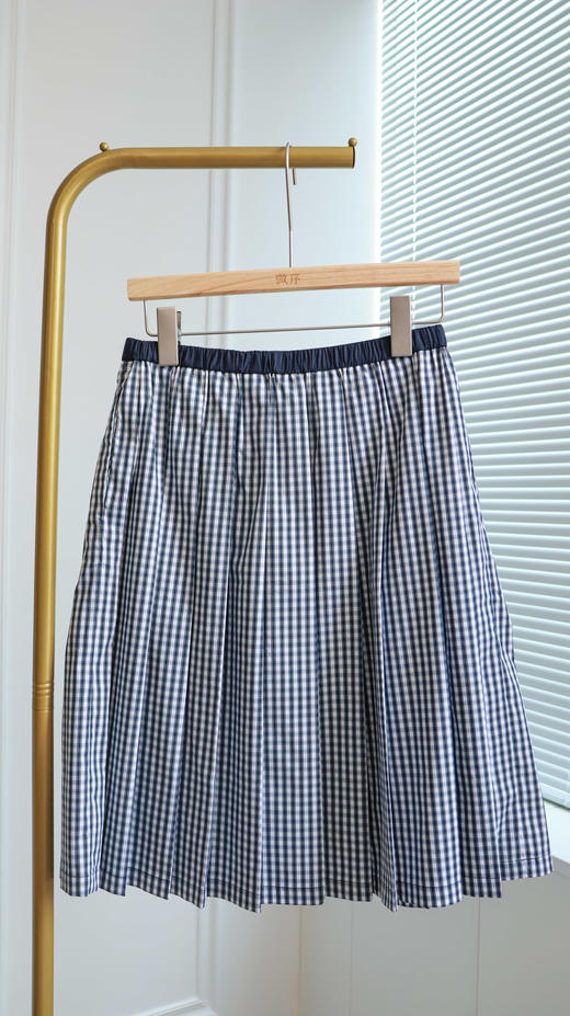 北市海湾|韩系减龄格子百褶裙 商品图0