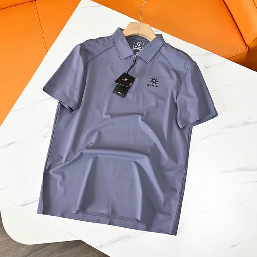 F033113夏季新款男士半拉链户外休闲冰爽速干无痕弹力短袖POLO衫 商品图5