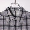 SDSA男装2026新款高贵轻奢美式复古扎染格子长袖衬衫百搭时尚上衣 商品缩略图2