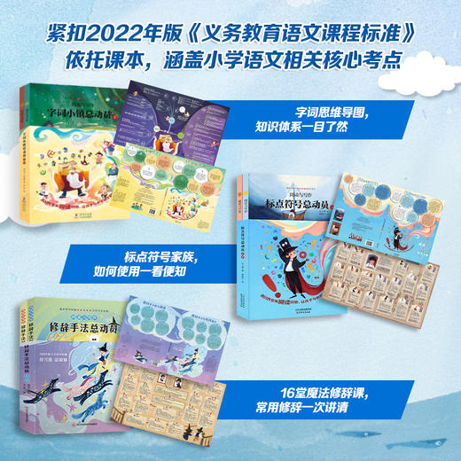 【北斗出品】《语文学习总动员：字词小镇总动员+标点符号总动员+修辞手法》全6册  购买标点符号总动员：赠控笔训练4册 商品图1