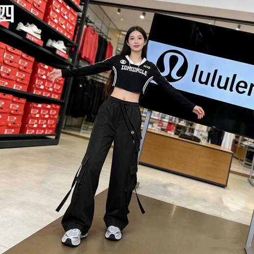 F033136春夏季新款户外男女同款时尚百搭速干透气大码宽松直筒长裤 商品图7