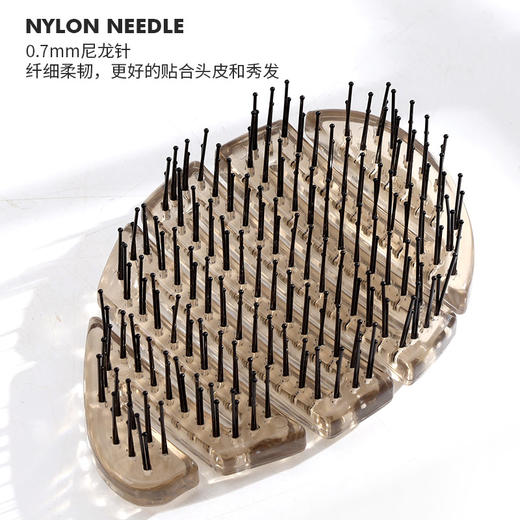 PANVIN水滴梳，干湿两用，纤细柔韧，更好的贴合头皮和秀发 商品图3