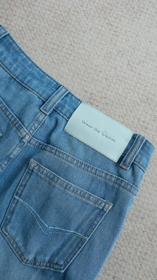 腿精担当|高腰宽边裤脚微喇裤 商品图3