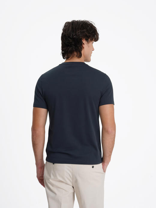 callisto藏青液氨棉logoT恤 商品图4