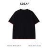 SDSA男装2026新款高贵轻奢潮牌撞色拼接假两件短袖T恤百搭时尚 商品缩略图4