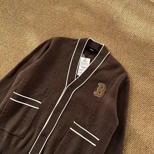 F033108夏季新款慵懒感男女情侣时尚暗纹浮雕老花长袖针织开衫 商品图5