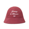 U17 Slogan 绣花渔夫帽 豆沙粉 商品缩略图0