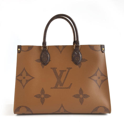 【95新】LV路易威登onthego系列M45321中号拼色老花onthego手提单肩包女士280326NJM02 商品图4