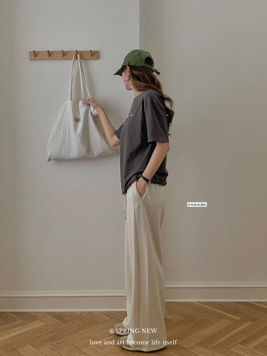 【限时秒杀！4.12下架， 库存有限，秒杀品任意两件再优惠10元 】ins韩系.云朵团宠裤，宽松的裤管 适合不同身材，裤脚可以收紧可以阔腿，舒适又好看-梵轩 商品图7