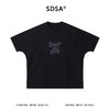 SDSA男装2026新款高贵轻奢明线分割渐变钉珠宽松蝙蝠袖T恤百搭 商品缩略图0