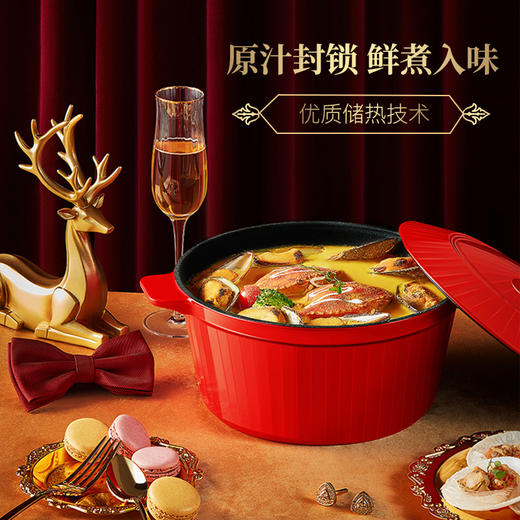 温仑山 硬朗珐琅汤锅3.8L VE0103 商品图2