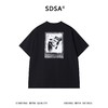 SDSA男装2026新款高贵轻奢美式潮牌撞色印花圆领短袖T恤百搭上衣 商品缩略图4