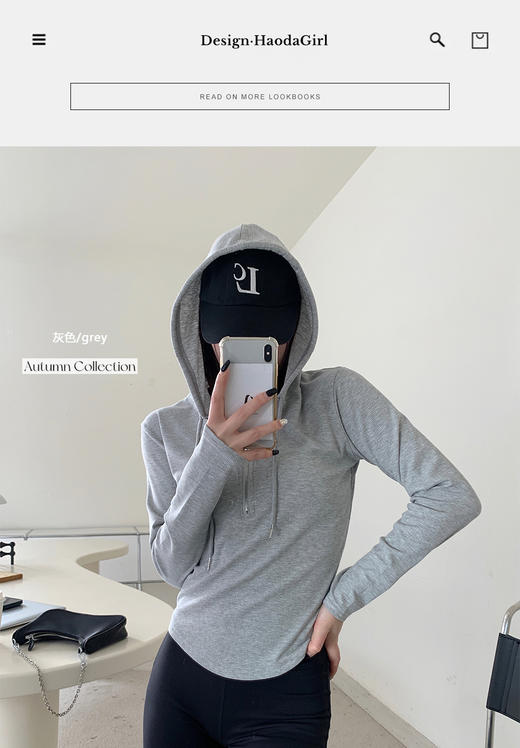 【限时秒杀！4.12下架， 库存有限，秒杀品任意两件再优惠10元 】辣妹mood柔软 . 拉链帽衫，辣度满分的半拉链帽衫，软糯舒适，修饰身材，秒变人间辣妹-梵轩 商品图2