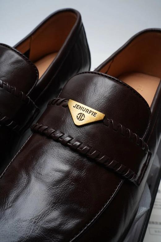 手抓牛皮！纪华菲手工编织乐福鞋  26Y03114- 商品图13