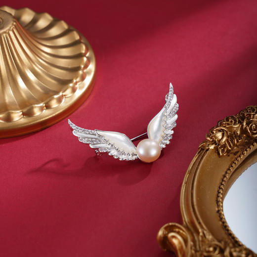 子佩集【天使荣光】珍珠惜王妃胸针【XXXZ272】翅膀2602 商品图2