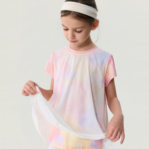 马克珍妮雾粉星芒女童凉感防晒仙女T恤2026年夏装新款560786 商品图2